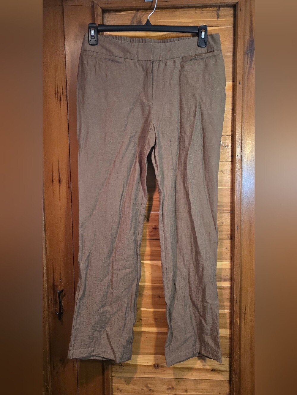 Chico's Women's Straight-Leg Chinos in Brown Taupe